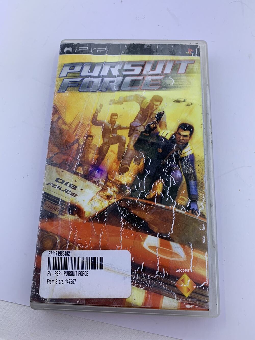 PURSUIT FORCE SONY PSP Tested Fast Shipping Water Damage To Jacket